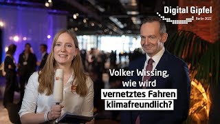 Dr. Volker Wissing, gehören Nachhaltigkeit und Digitalisierung zusammen?  | Digital-Gipfel 2022