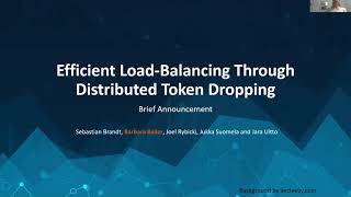 Brief Announcement: Efficient Load-Balancing through Distributed Token Dropping