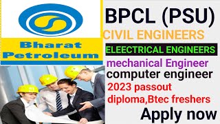 BPCL Recruitment: Freshers Engineer Job 2023