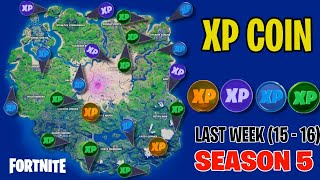 DOUBLE XP COIN LAST WEEK ( 15 - 16 ) - LOCATIONS - SEASON 5 - PREVIEW