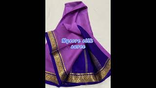 Mysore silk saree/Silk saree /To make this saree yours 9810207913/Wedding&festive season#shortvideo