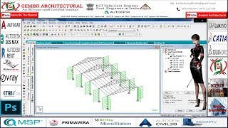 Staad Pro Steel Design Tutorial Part - 13 (Gemini Architectural)