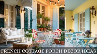 Turn your porch into a cozy and elegant retreat with these stunning French cottage decor ideas!