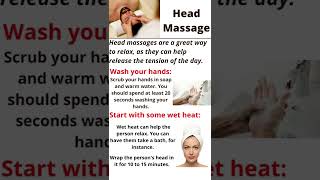 Head Massage Basic steps for Headache || How to Give a Head Massage #shorts