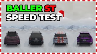 BALLER ST Vs Astron Vs Toros Vs Jubilee - SNOW Speed Test - GTA 5 Online