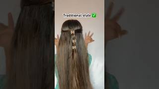 2 in 1 mini claw clip style ✅ #traditionalstyle #tradtionalhairstyle #hairstyletutorial #explore