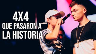 4X4 que pasaron a la HISTORIA! | Batallas de Gallos (Freestyle Rap) #4