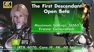 The First Descendant - Open Beta + Max Settings! part 1 [RTX4070, Core i9, 4K, 60 FPS]