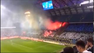 Pyro & Choreo - Legia vs. Basel (Legia - FC Basel 29/07/15)