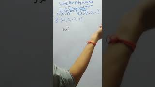 Write the polynomials in standard form #mathstricks #shortvideo