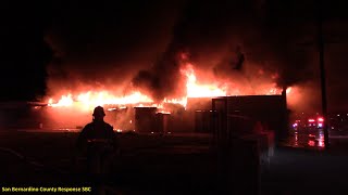 SBCoFD Second Alarm Structure Fire - Mt Vernon Ave x 17th St San Bernardino