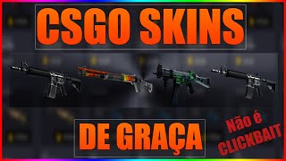 CSGO SKINS GRAÇA (RETIREI R$6 EM SKINS)