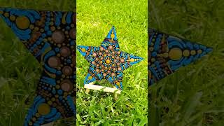 Simple Star Shaped Mandala Dot Painting/Home decor/ Easy for beginners...