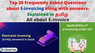 Top 20 Frequently Asked Questions about e-Invoicing|E-Invoice Eligible Under GST|All about E-Invoice