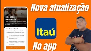 banco Itaú nova atualização no aplicativo da conta varejo .