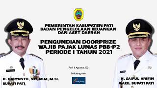 Undian Doorprize Lunas PBB-P2 Tahap 1