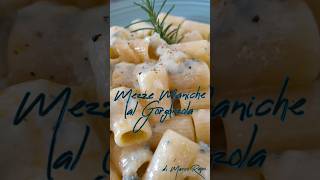 Mezze Maniche al Gorgonzola 🍽️ di Marco Rapo 👨🏻‍🍳 Due Giri d'Olio #Pasta #ricetta #recipe #food 👌🏻