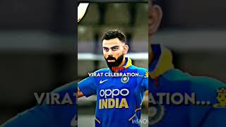 Virat Kohli Celebration Now VS Young Virat Celebration☠️🗿 #shortsfeed