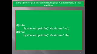 Relational Operator in  Java Programming ( if and if else )