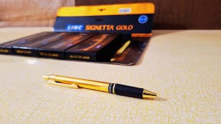 Unboxing and Review of Linc Signetta Gold Ball Pen for students