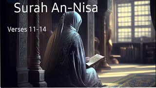 Learn Quran | Surah An-Nisa Verses 11 to 14 with Tajweed  #quran #quranrecitation #viral