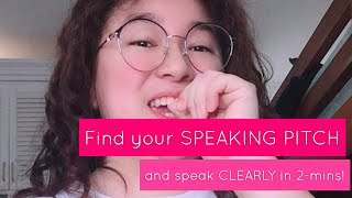 Find your SPEAKING Pitch and Speak CLEARLY in 2-min (Astound iOS App)