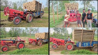 दो ट्रैक्टरों ने निकाली ट्रॉली @MahindraTractorsOfficial  @mahindra575lover3