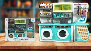 Washing Machine Kitchen Set - Unboxing and Review Peephole Vew Toys