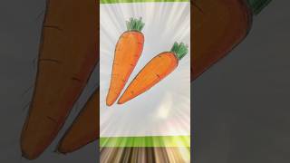 How to draw perfect 👍 carrot 🥕#drawing #youtubeshorts #shorts #easydrawing #stepbystep #carrot