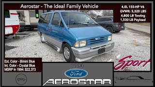 1994 Ford Aerostar XL Sport Extended 4X2 | In-Depth Review | Your Livingroom On Wheels