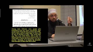 Shaykh Tahir Wyatt on Ibn Taymiyyah holding istigatha to be shirk even at the grave of a Prophet