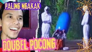 GARA GARA DOUBEL POCONG BERSEMBUNYI DIBALIK TONG REACT Frank pocong