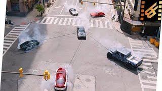 The Fate of the Furious movie's car   Chasing Dom action Scene