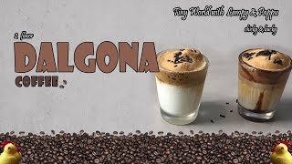 Dalgona Coffee with Toy Blender | ASMR Miniature Cooking | Tinyworld LP