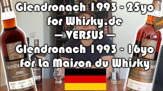 Glendronach 1993 Single Cask Vergleich (Video Nr. 21)