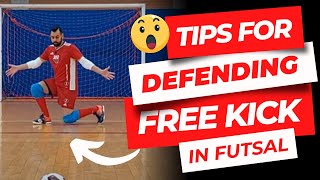 Tips to defend the free shot in futsal - Goalkeeper pro player #futsal #gk