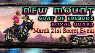 LOTRO Gameplay Hidden Mount - 🐐 Goat of Erebor's Royal Guard 🐐