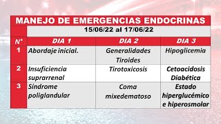 MANEJO DE EMERGENCIA ENDOCRINAS