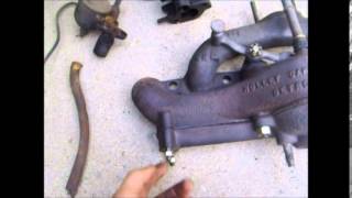 1921 Fordson tractor, Holley manifold / carburetor repair