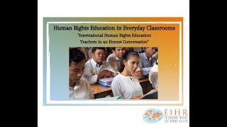 International Human Rights Education: Teachers in an Honest Conversation