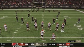 Madden 25 franchises week11 new Orleans saints vs Cleveland Brown