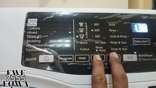 aktifkan program save & lock electrolux ewf 7555 eqwa