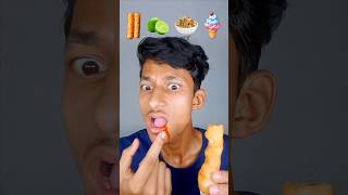 Dhungri,lemon,noodles,icecream🥖🍋🍝🍦#funny #asmr #eatingchallenge #mukbang