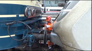 Rangieren des IC 2082/2084 und IC 2083/2085 in Augsburg Hbf.  -  AL  # 222/003/024