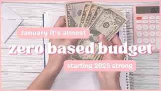 First Budget with Me 2023 | Zero Based Budget | Budgeting for Beginners | Dave Ramsey Inspired