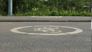 Bicycle lane pavement pedestrians