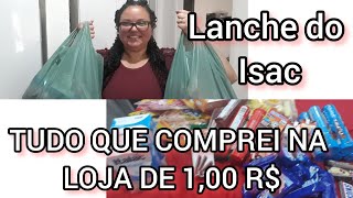 COMPREI LANCHE NA LOJA DE 1,00 SERÁ QUE COMPENSOU?