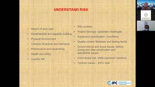 Identifying Hydropower dam projects risks and challenges in contract Management by Mr Bhishma Pandit