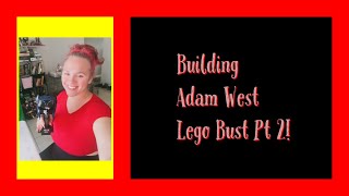 Building Adam West Lego Batman Bust Pt. 2! #batman #lego #adam #build