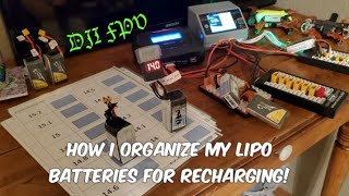 Organizing and charging lipo batteries for DJI FPV!